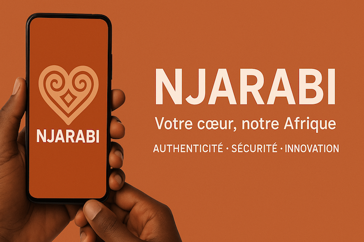 Interface de l'application Njarabi sur mobile