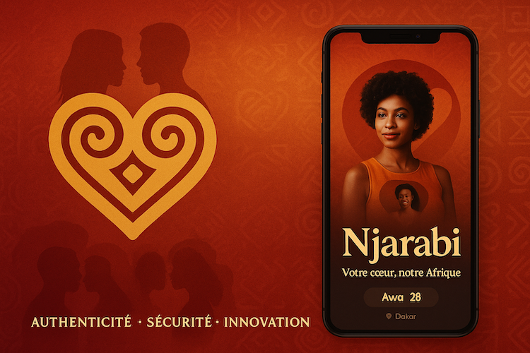 Interface de l'application Njarabi sur mobile